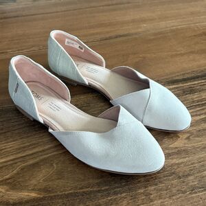 Toms Cream Jutti D'Orsay Flats Women's 8.5